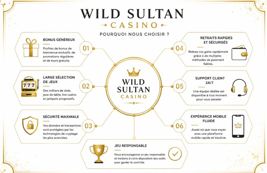 Jeux et activités de Wild Sultan Casino